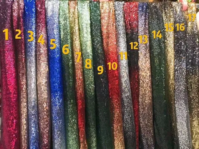 

sequin fabric Gradient sequins 5 yards/bag BH13# various color gradient sequins embroider bridal gowns/saw cut free