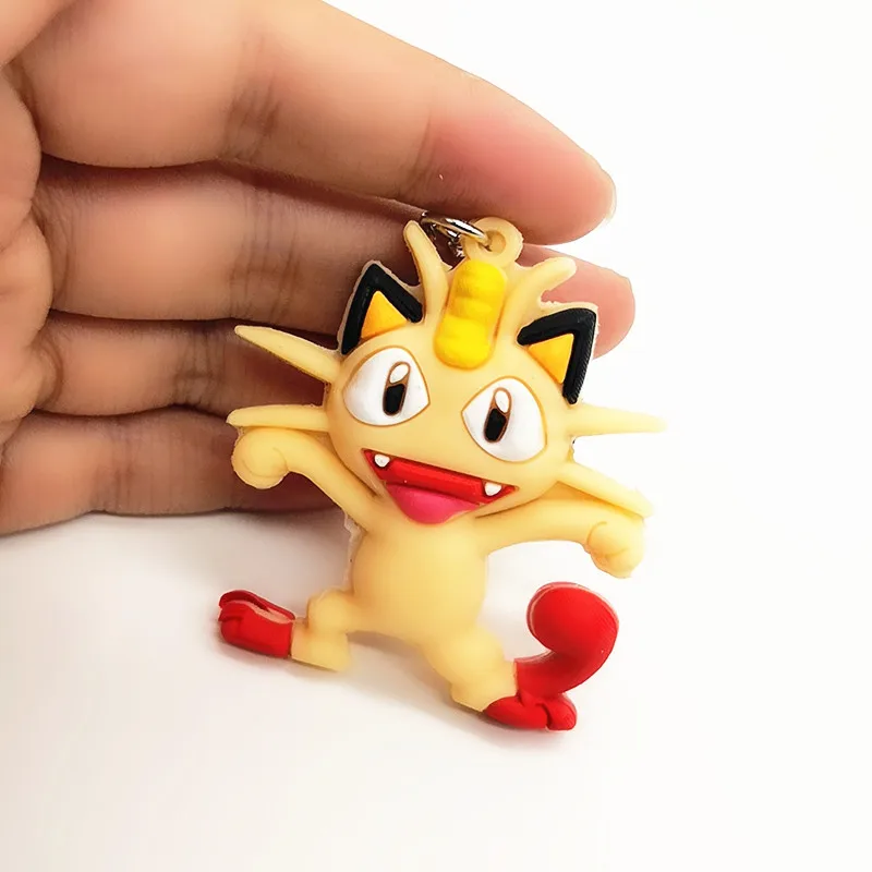 Аниме мультфильм с покемоном брелок ПВХ косплей Пикачу Snorlax Charizard Милая Новинка смешной кулон Подарки для женщин и детей брелоки