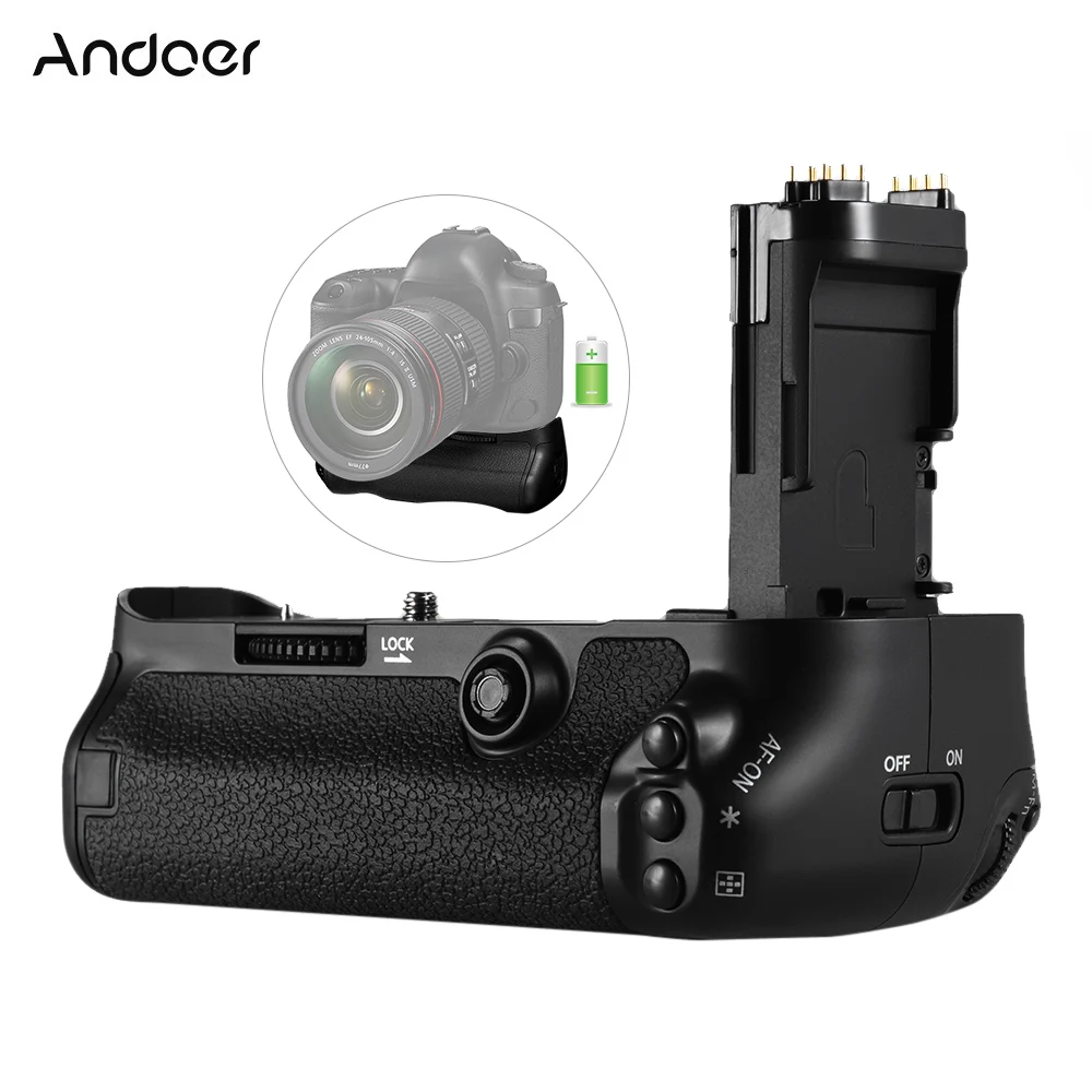 Andoer BG-1W вертикальный Батарейный держатель сменный для BG-E20 Canon EOS 5D Mark IV DSLR камеры |