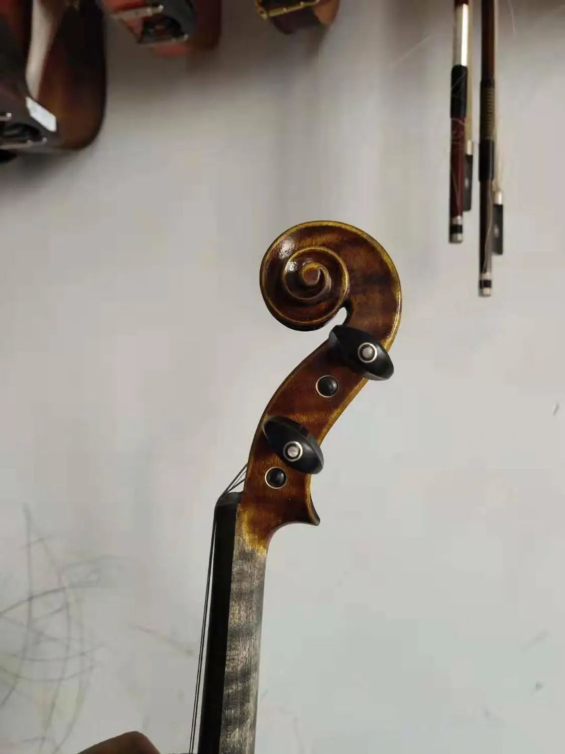 Мастер Скрипки 4/4 модель Amati старый стиль одна часть спины Скрипки|Скрипка| |