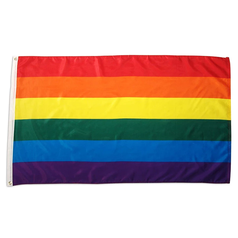 

Morning rainbow 3x5ft polyester flag gay pride peace flags lesbian pride colorful flag