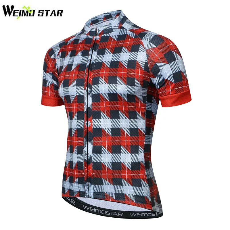 Weimostar Pro Team Grid велосипедная рубашка летняя с коротким рукавом одежда для
