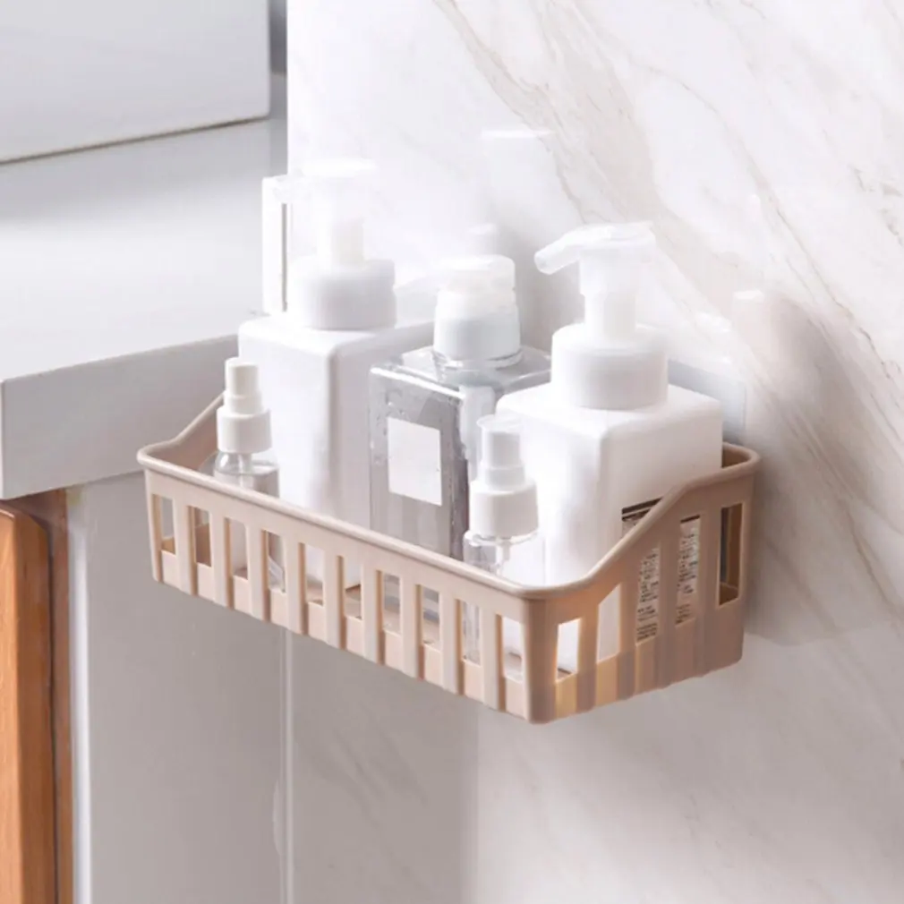 Bathroom Storage Shelf Hanging Rack Corner Basket Holder Organizer Wall-mounted Household Organization | Обустройство дома