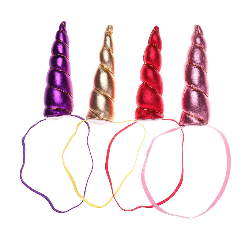 Модная повязка на голову с рогами единорога милый костюм для девочек головной