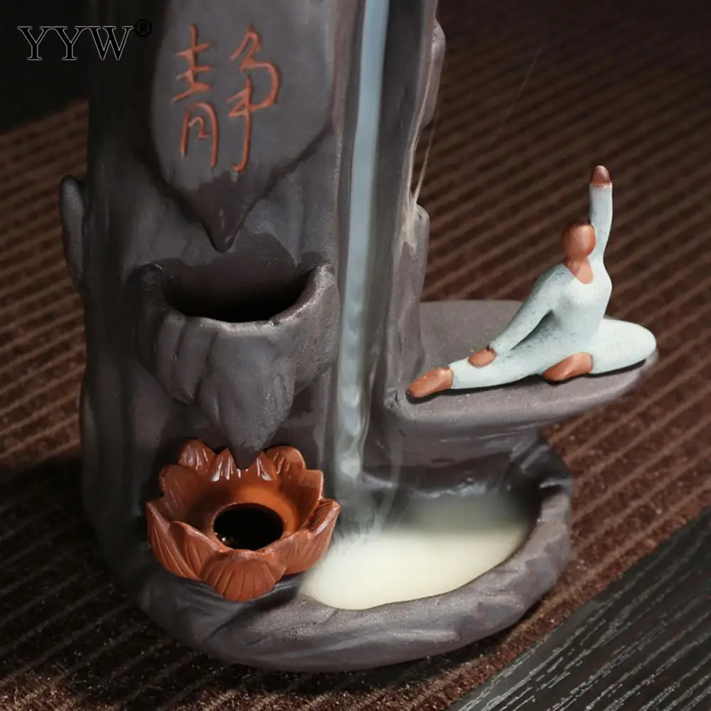 Ароматическая горелка Backflow ароматическая Водопад подставка курильница для йоги