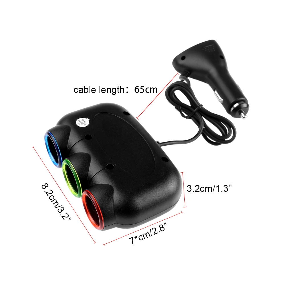 Разветвитель автомобильного прикуривателя 12 24 В 5 120 А Вт|lighter splitter|car cigarette lighter