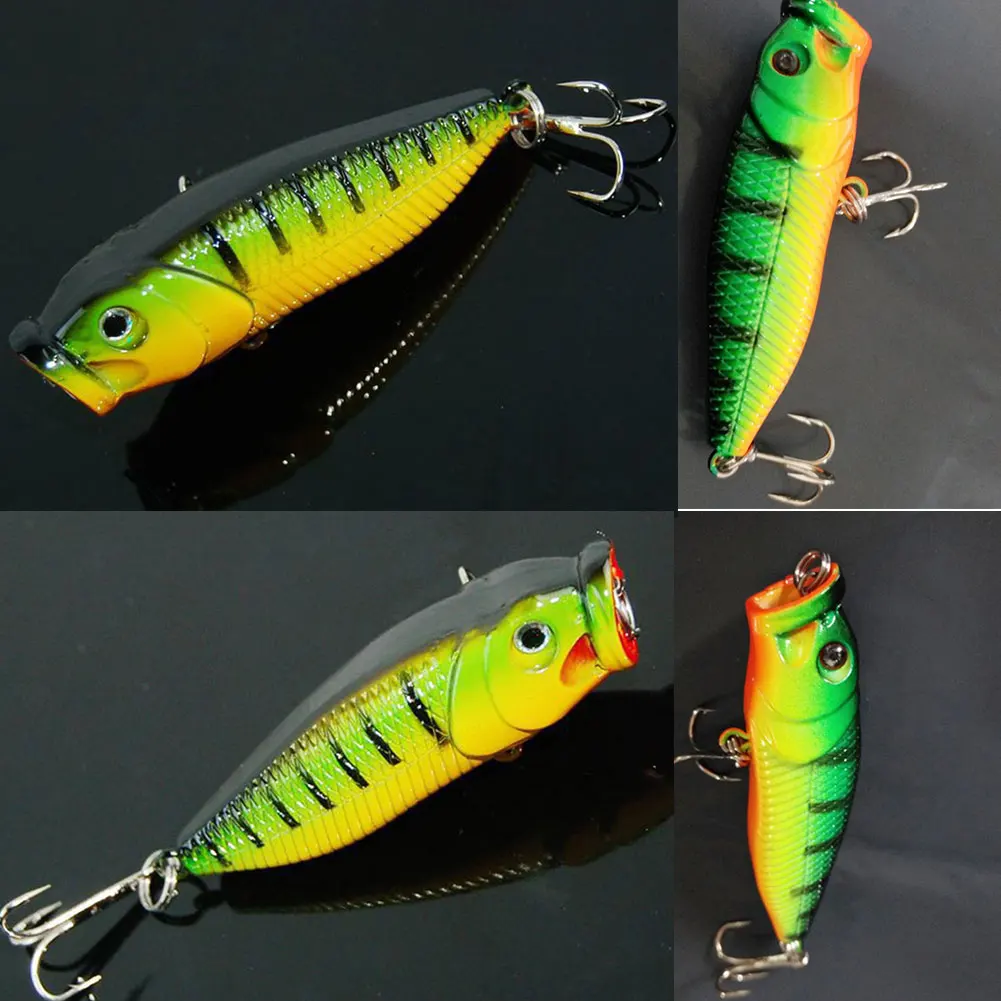 New 7cm 8.8g Popper Fishing Baits Wobbler Hard Drillings Carp Isca Artificial Fly Pesca | Спорт и развлечения