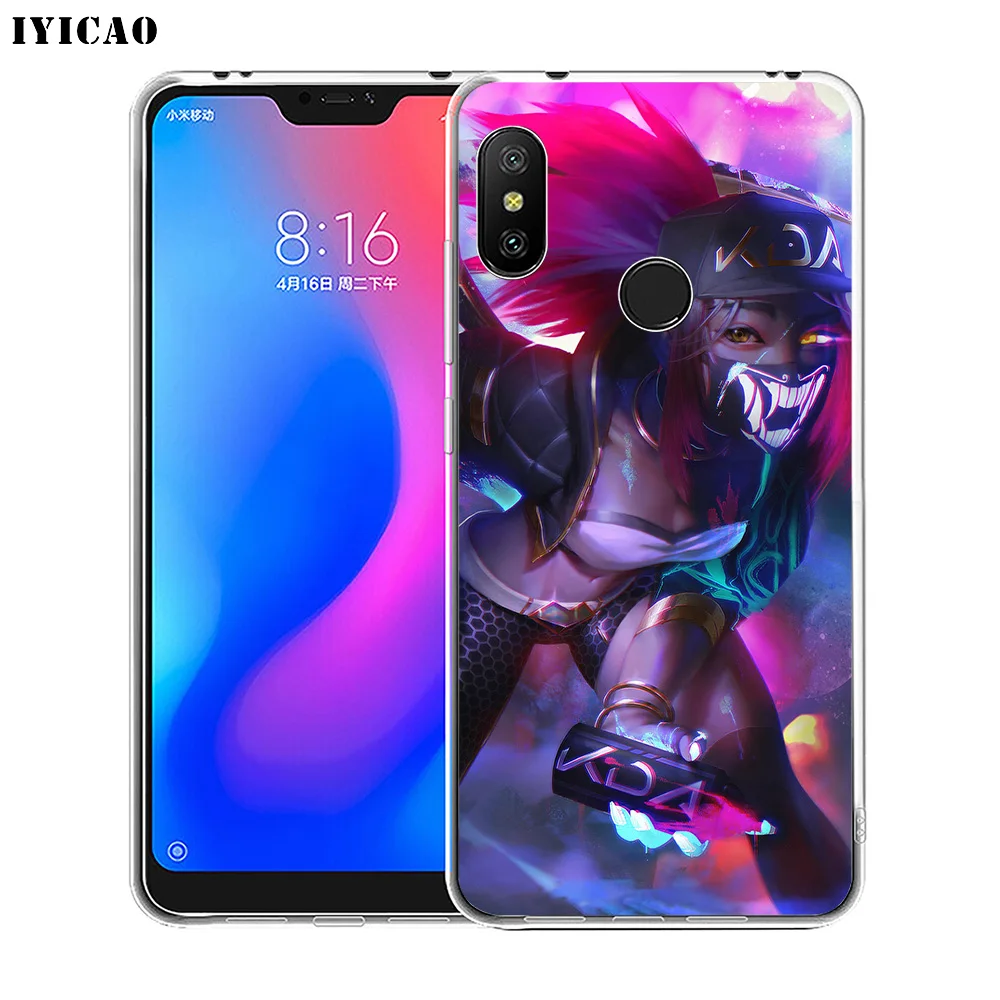 Мягкий силиконовый чехол для телефона IYICAO Akali League of Legends Xiaomi Redmi 4A 5A 6A Note 7 6 5 Pro Plus 4X