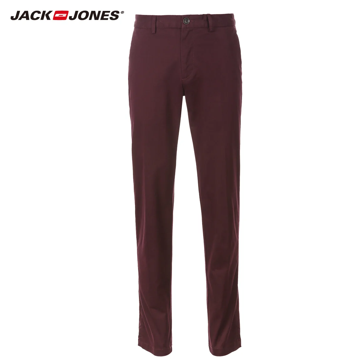 Jack Jones мужские весенние однотонные брюки кэжуал прямые облегающие Модные брюки из лайкры мужские брюки уличная одежда | 217114504
