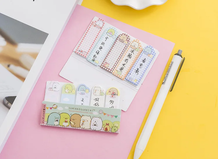 Sumikko Gurashi N раз самоклеящиеся Блокнот заметки Закладки Школа канцелярских товаров