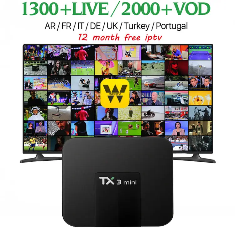 Смарт ТВ бокс [WeChip] TX3 Mini 4k android 7 1 Гб + 8 ГБ/2 ГБ 16 S905W четырехъядерный mi box wifi HD