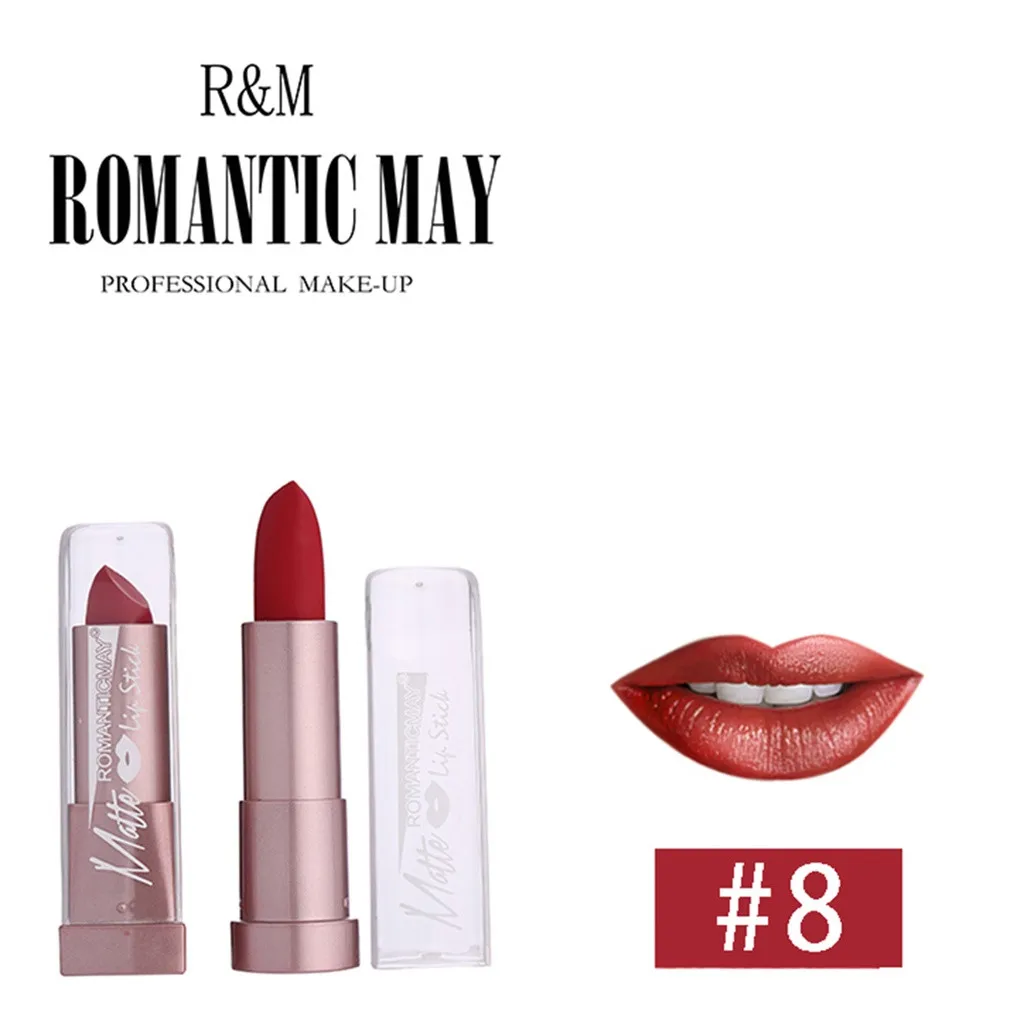 Женская матовая водостойкая губная помада 12 цветов увлажняющий и долговечный