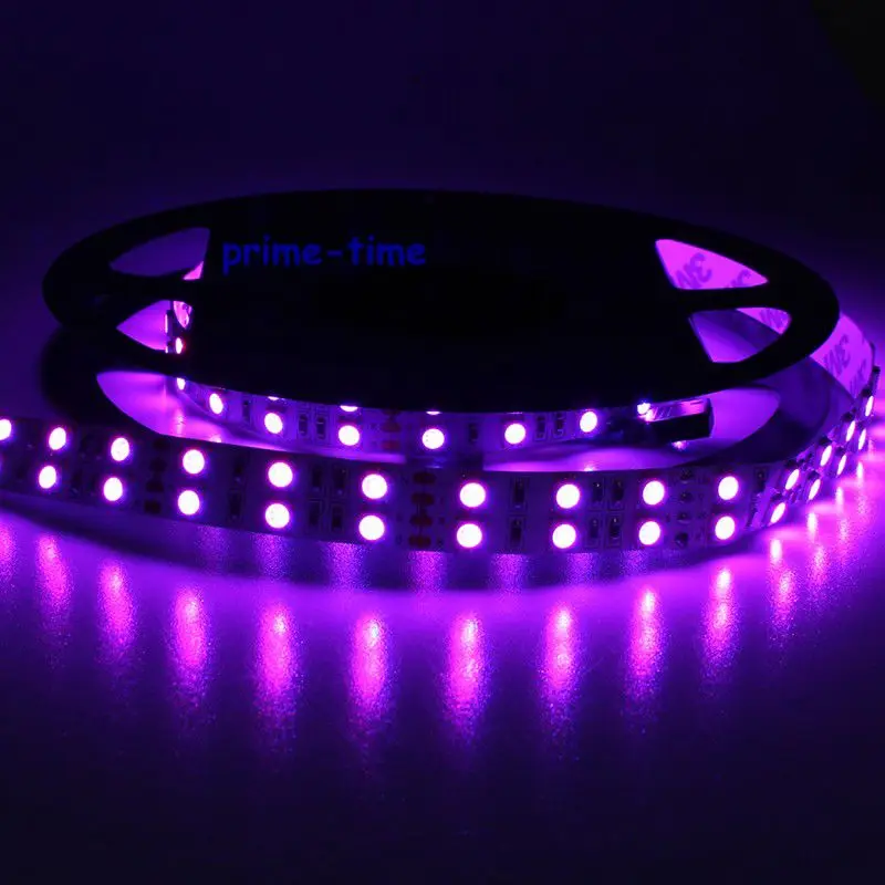 Сверхъяркая двухрядная Светодиодная лента 5050 SMD 600 12 В постоянного тока