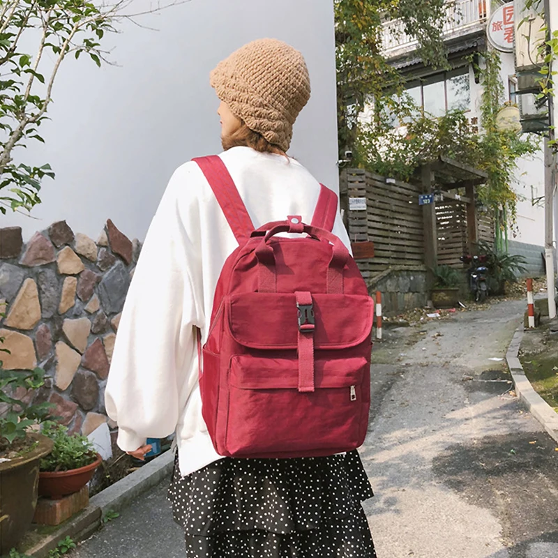 Youda большой емкости женский рюкзак повседневный простой студенческий школьный