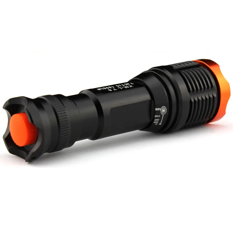 Портативный XM L T6 1800 лм Zoom 5 Режим фонарик 18650 зарядное устройство|5 mode flashlight|torch
