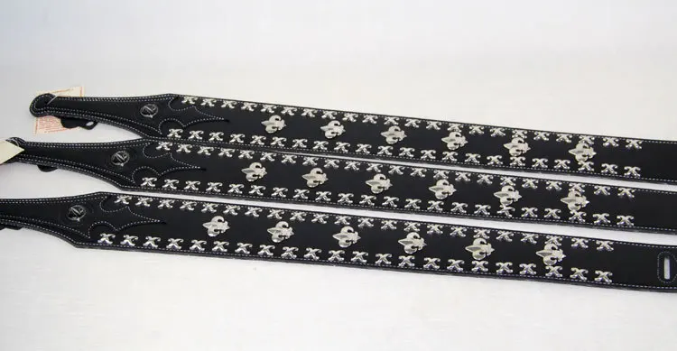 Гитарные аксессуары панк металл смерти рок кожаный ремешок для гитары vorson