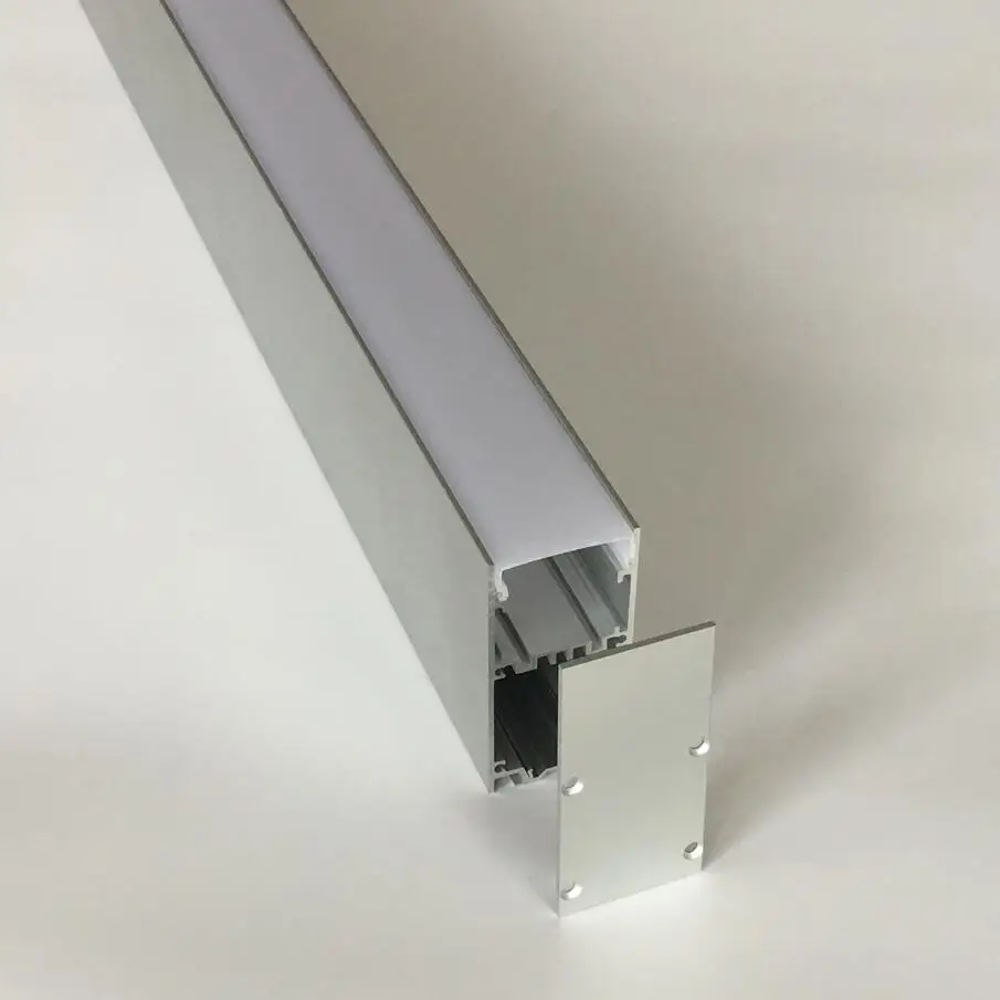 

Free Shipping hot selling led office linear lamp housing 1.8m/pcs 20pcs/lot aluminum profile+milky cover +end caps+ cable