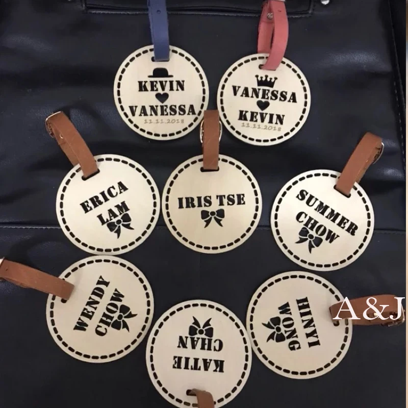5 шт. в партии заказное имя свадебная девичник вечерние подарки деревянная бирка