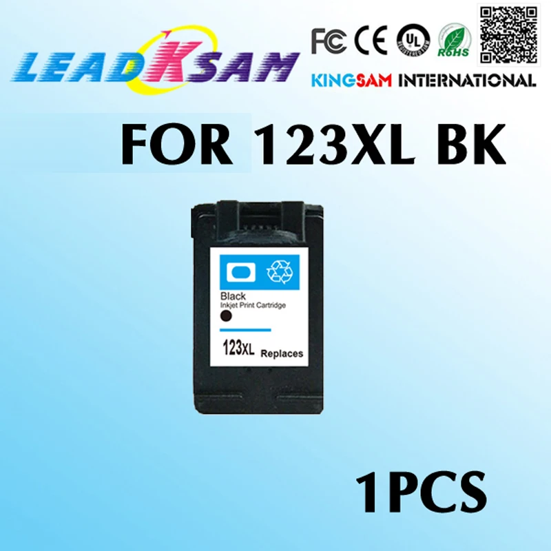1X Картридж с черными чернилами 123XL совместимый hp123 Officejet 3830 3832 4650 4655 ENVY 4516 4520 Deskjet 2130