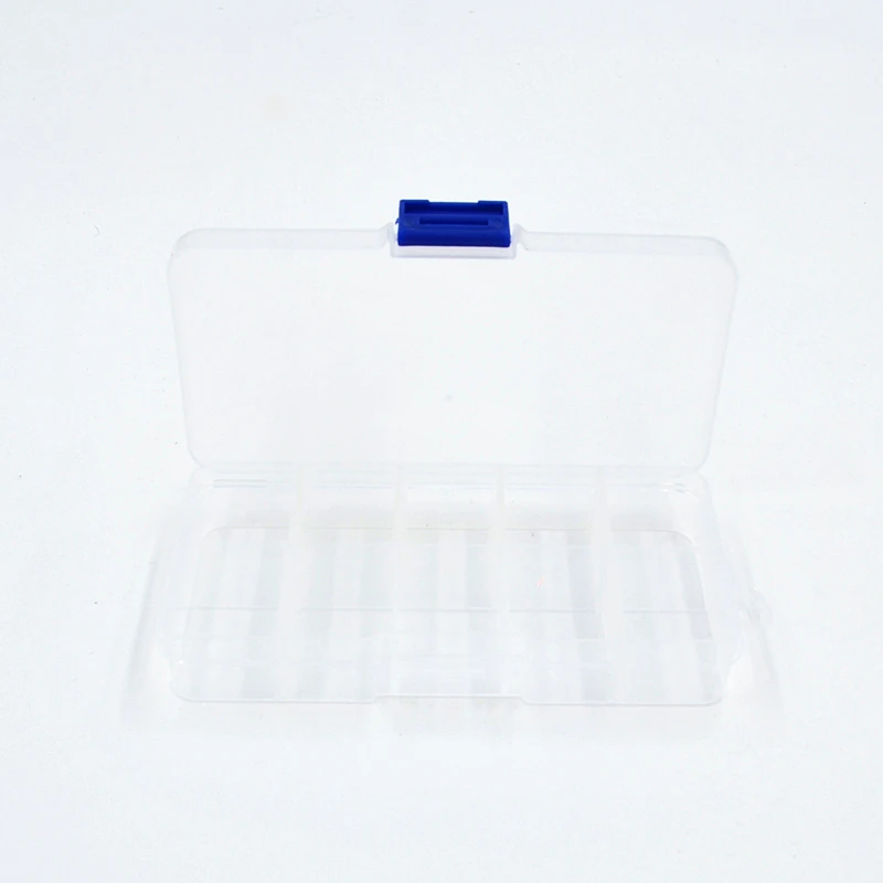 1x10 Grids Fishing Tackle Box Lure Bait Fishhooks Lead Weight Connector Accessories Container Case 13x6x2cm|fishing tackle box|tackle boxcontainer