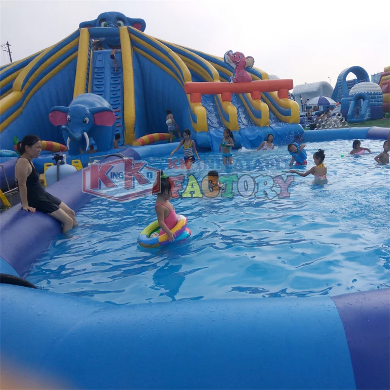 Китайский надувной водный парк от производителя KK водная игровая площадка