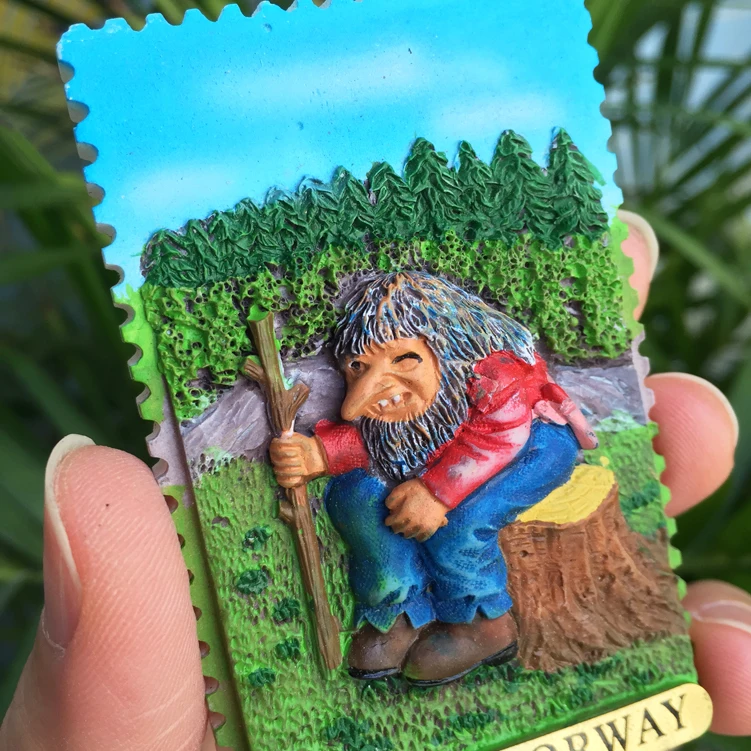 Norway 3D Fridge Magnets The Last Indigenous Sami Home Decoration Magnetic Stickers Features Travel Souvenir Gift