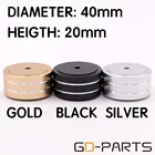 4 шт., Алюминиевые ножки усилителя, 40 х20 мм