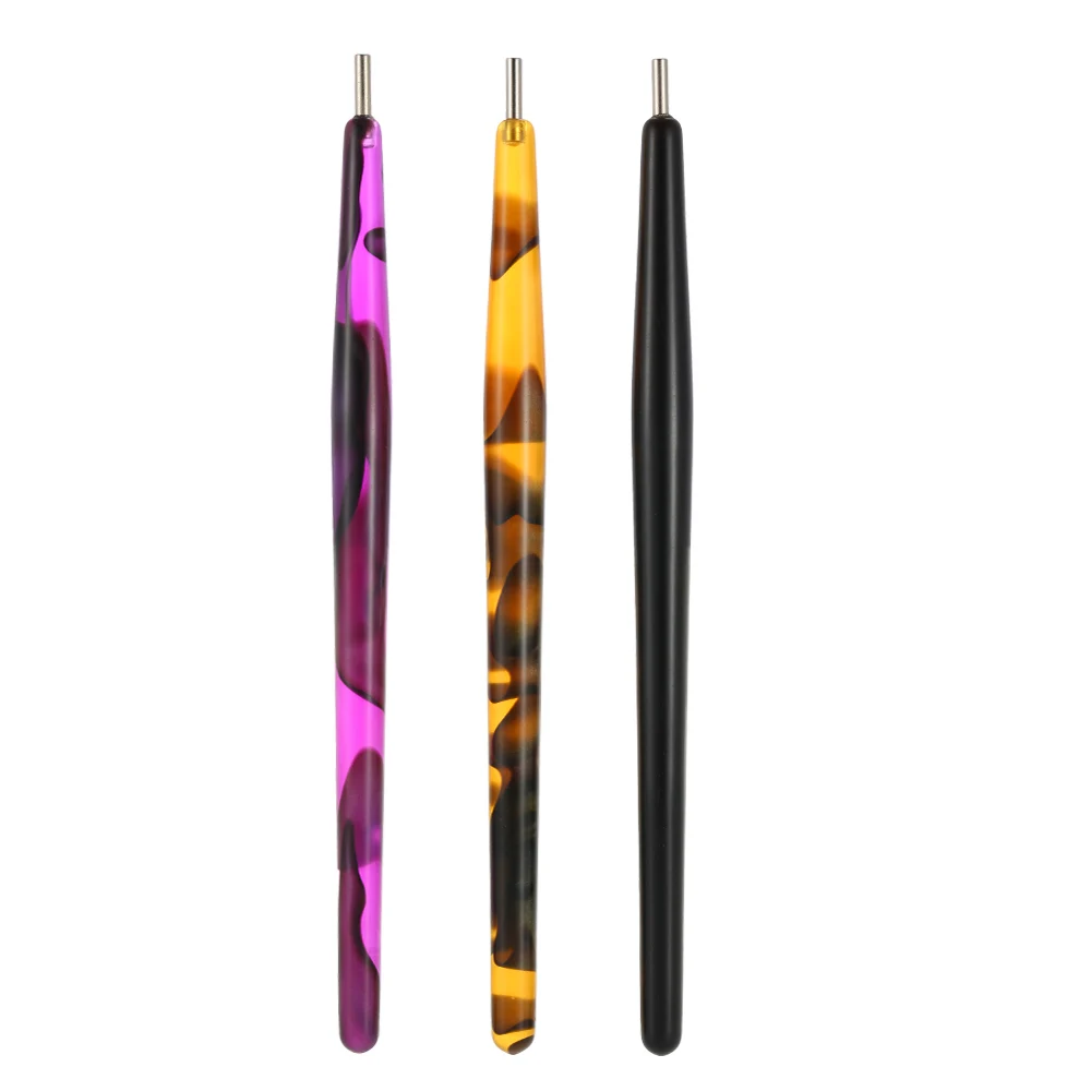 1 шт. Лаковая ручка для ногтей кристальная бисера гвоздики со стразами восковый