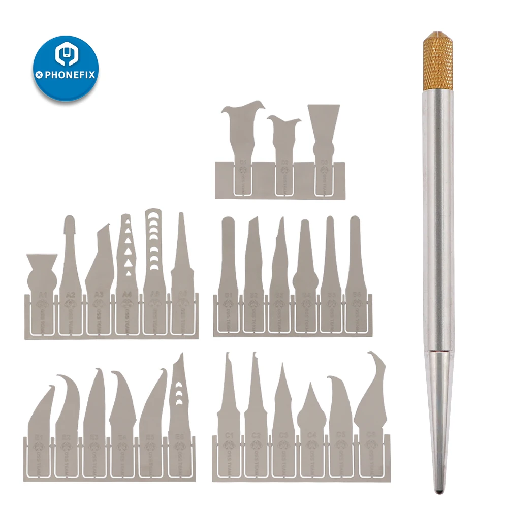 

Multifunctioal PCB CPU IC Glue Remover Knife Thin blade motherboard BGA chip glue Cleaning Scraping Pry Knife