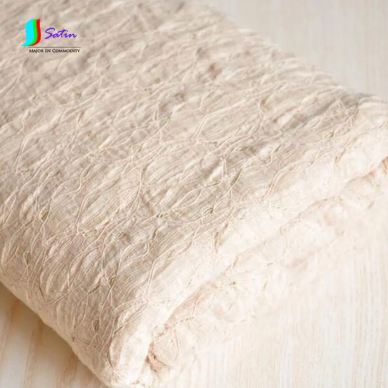 Миндаль желтый пена кружева ткань DIY платье с эластичным дышащим Мода Красивая