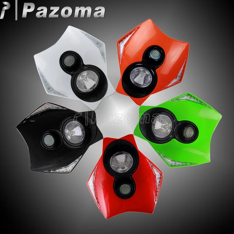 Мотоцикл два фонарь красный светодиодный налобный универсальный мотокроссный