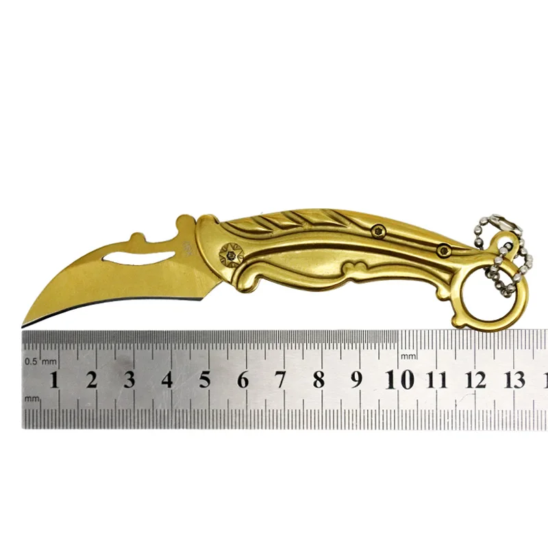 Складной нож Karambit CS GO, нож для выживания, охотничий складной нож, Карманный Походный ручной инструмент, клинок в форме клешни, тактический