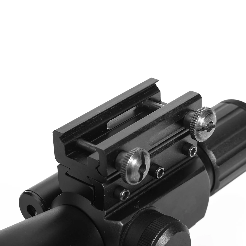 Охотничий прицел LUGER 4X30 оптический с красной лазерной направляющей 20 мм зеленой