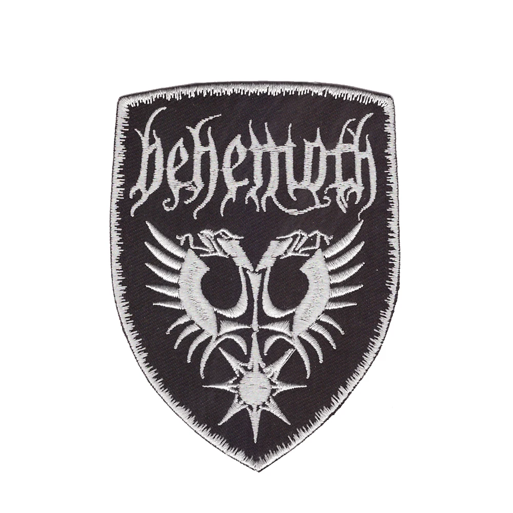 Джинсовая нашивка с вышивкой логотипа Behemoth HARDCORE рок группы|Заплатки| |