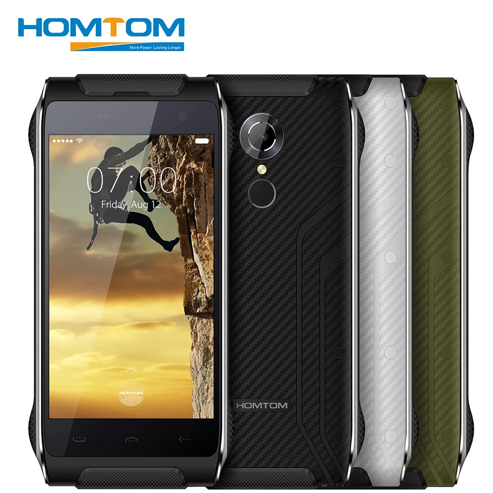 Homtom HT20 Original IP68 Waterproof Smartphone Android 6.0 MT6737 Quad Core 2G RAM 16G ROM 3500mAh 8MP Shockproof Cellphone | Мобильные