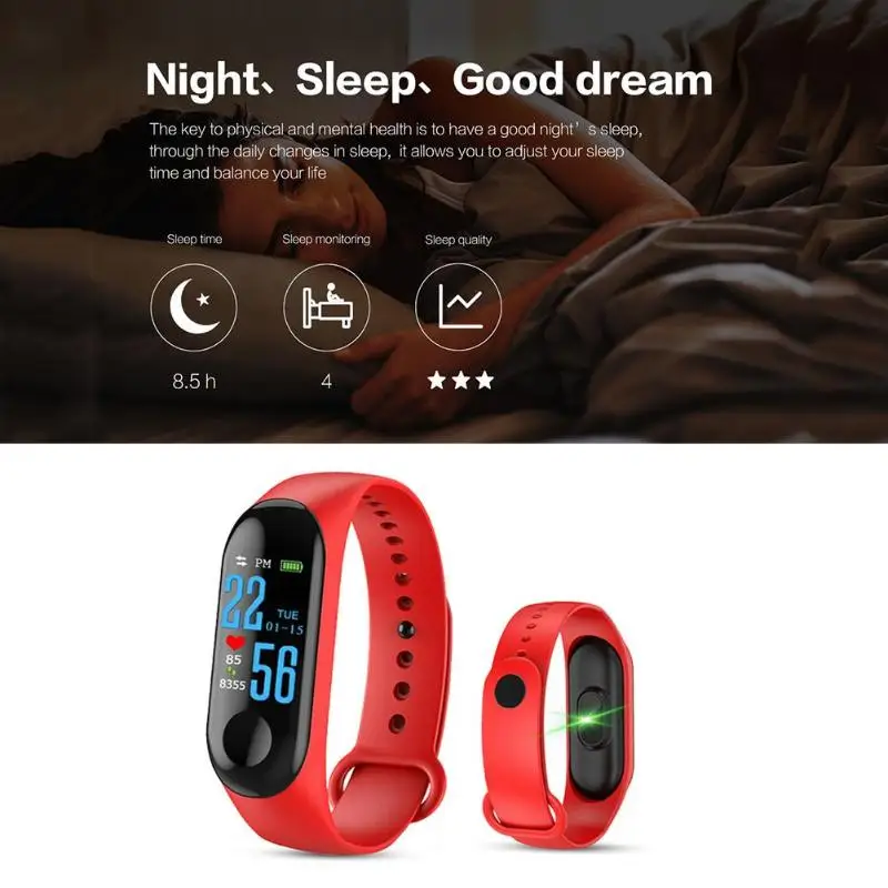 M3 Smartband фитнес-трекер Смарт-часы умный Браслет кровяное давление монитор сердечного ритма водонепроницаемый смарт-браслет PRO браслет