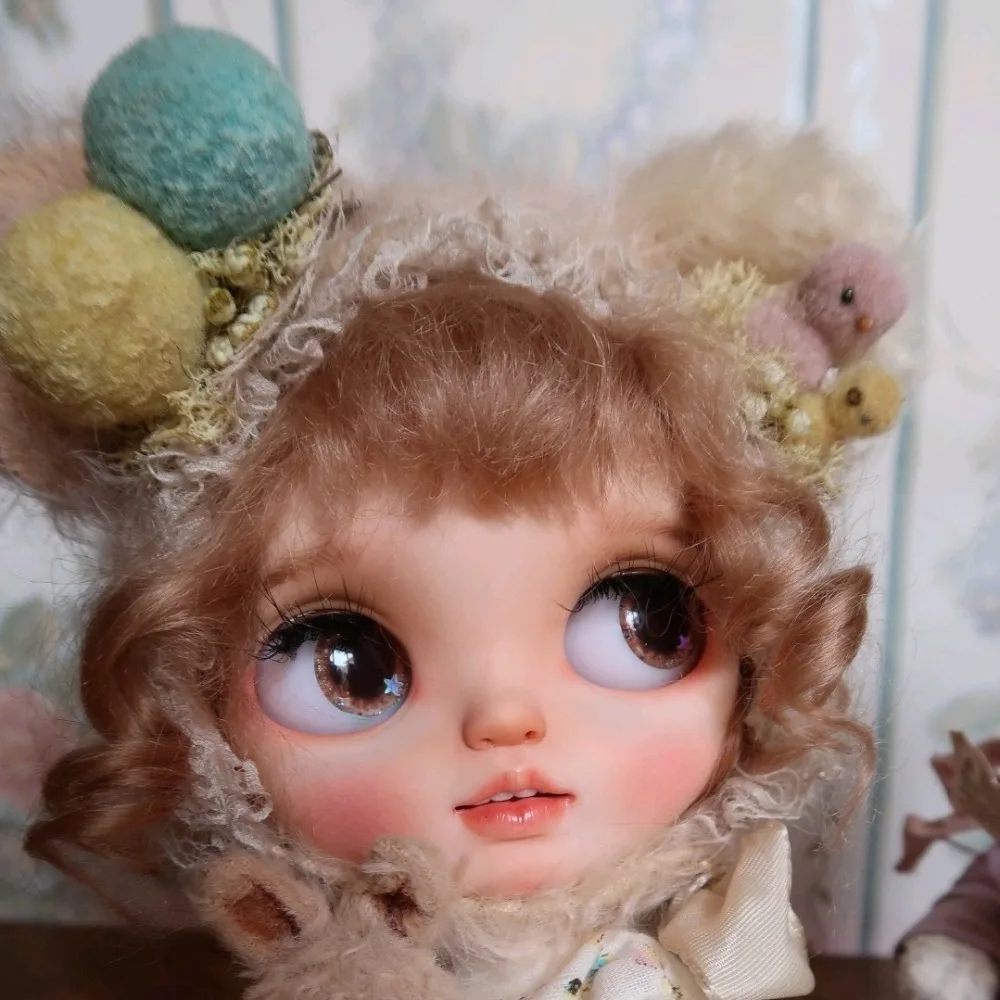 1/6 BJD 30 см кукольные игрушки 19 шарниров высокое качество BJD шарнир кукольный светильник коричневые кудрявые волосы, ручная роспись веки, сонные глаза blyth