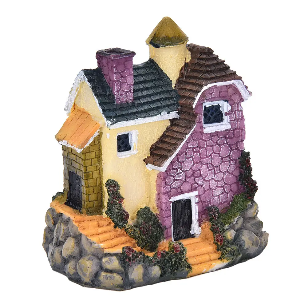 Милый мини-домик из полимерной глины миниатюрный домик сказочный сад микро