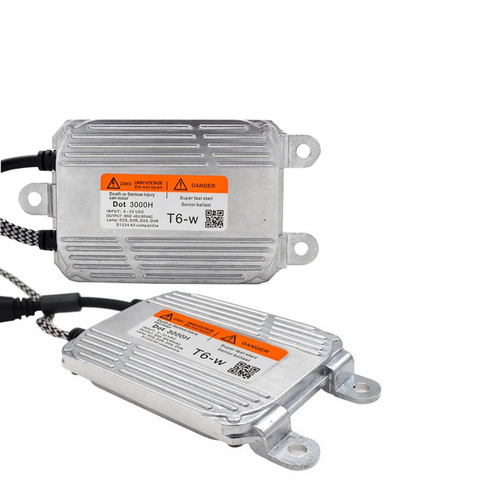 2 шт. 65 W HID балласта ДЛТ T6-W высокая эффективность Быстрый Яркий для D2S D4S лампа для автомобильной фары лампы биксенон реактора Мощность Коробка зажигания