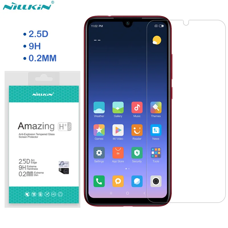 Закаленное стекло Nillkin для Xiaomi Redmi Note 7 8 Pro Защитное 8T 0 2 мм 9H 2.5D защитная пленка