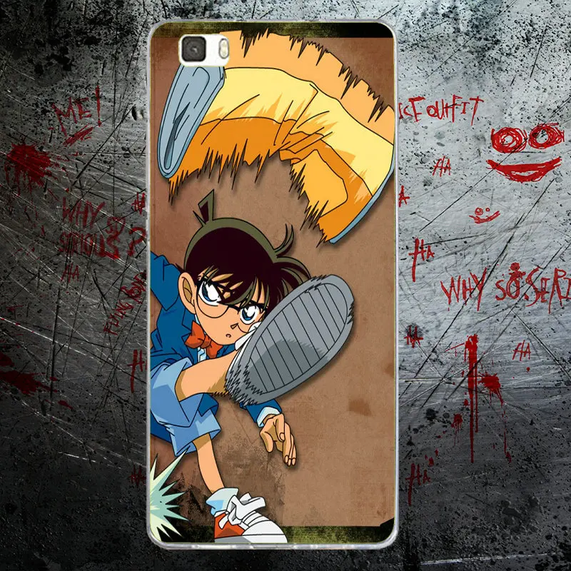 Soft TPU Silicone Phone Cases for Huawei P8 P9 P10 P20 Mate 10 Pro Y5 Y6 II Y7 Honor 6X 7X 9 Lite Famous Anime Detective Conan | Мобильные