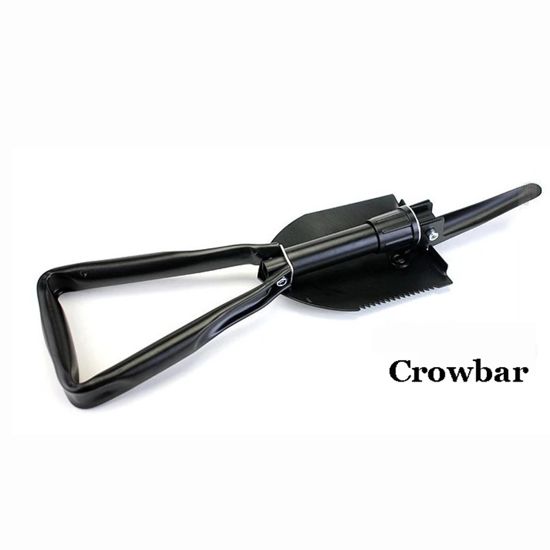 Multifunctional Car Winter Foldable Small Hoe Iron Crowbar Shovel Outdoor Emergency Bammer- 46.5*11.5cm Middle