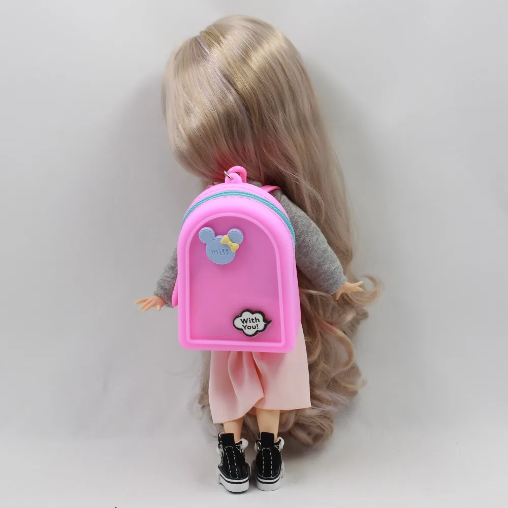 Blyth ICY doll decoration accessories rubber backpack 6 colors suitable for 1/6 bjd free shipping|dolls accessories|blythe accessoryaccessories dolls