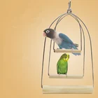 1 шт. жердочка для птиц попугай игрушки стенд держатель деревянная клетка Подвесные качели птиц попугаев игрушки шлифовальный жевательные игрушки питомцы подвесная клетка