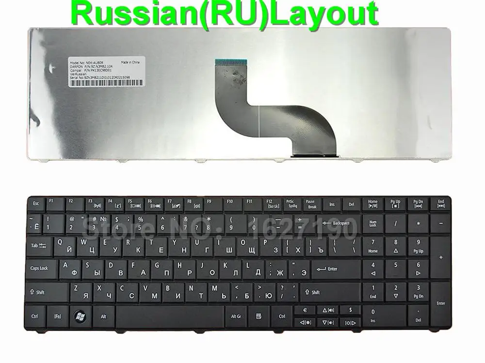

RU/Russian Laptop Keyboard for ACER AS5741G BLACK(Compatible with 5810t,OEM) Replacement Notebook Keyboards