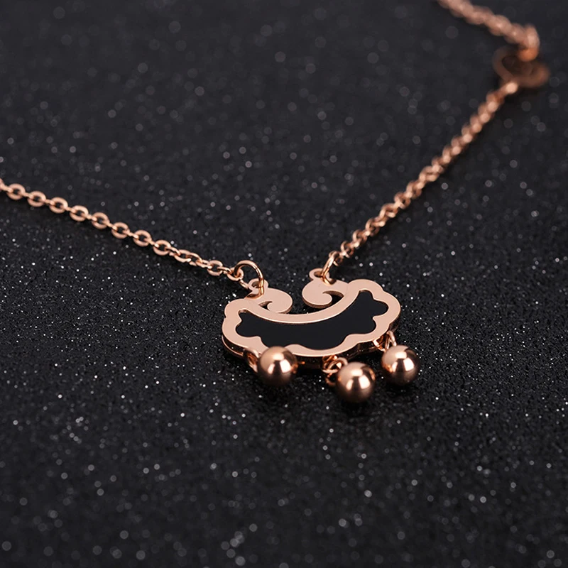 TJP модные шарики Подвеска падения Цепочки и ожерелья розовое золото