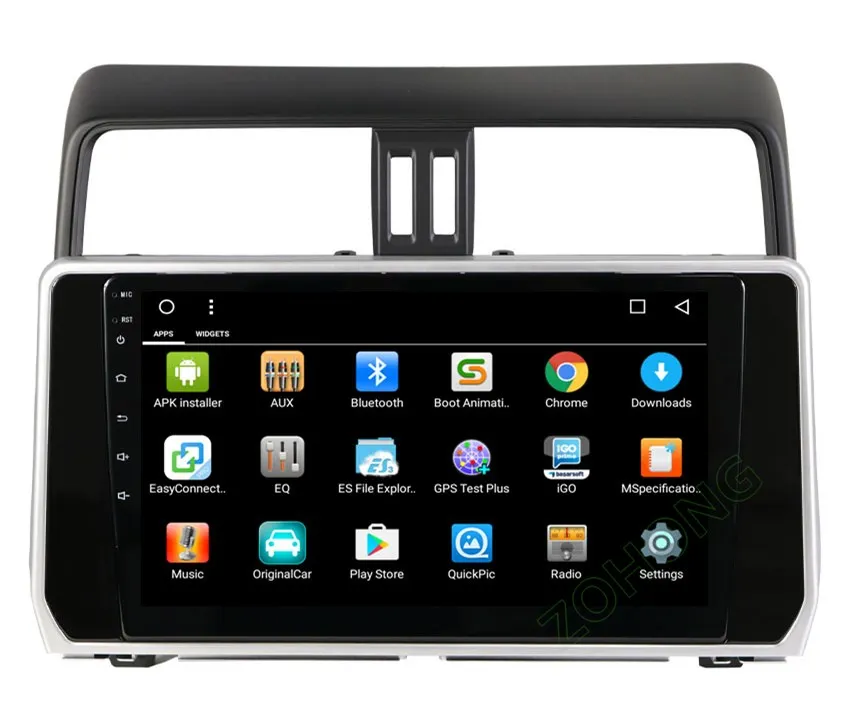 2.5D 10,2 дюймов Octa 8 Core 2 Гб+ 32 ГБ, автомобильный dvd-плеер на основе Android для Toyota Land cruiser Prado 150 autoadio gps навигации BT