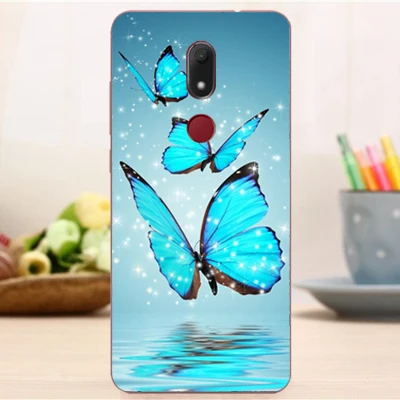 Мягкий силиконовый резиновый чехол для телефона Micromax Canvas Infinity Pro с цветочным