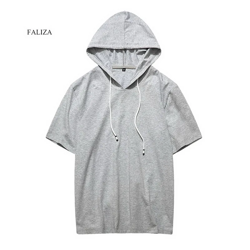 FALIZA летние мужские повседневные толстовки футболка Хлопковая женская