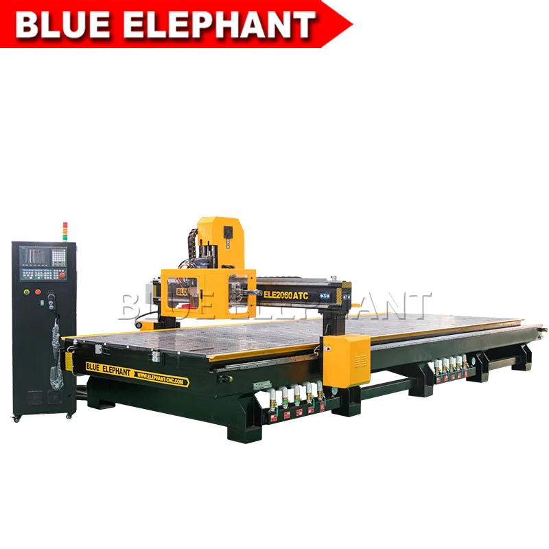 Фрезерный станок с ЧПУ Blue Elephant ATC 2060 для резьбы по дереву большой рабочий стол